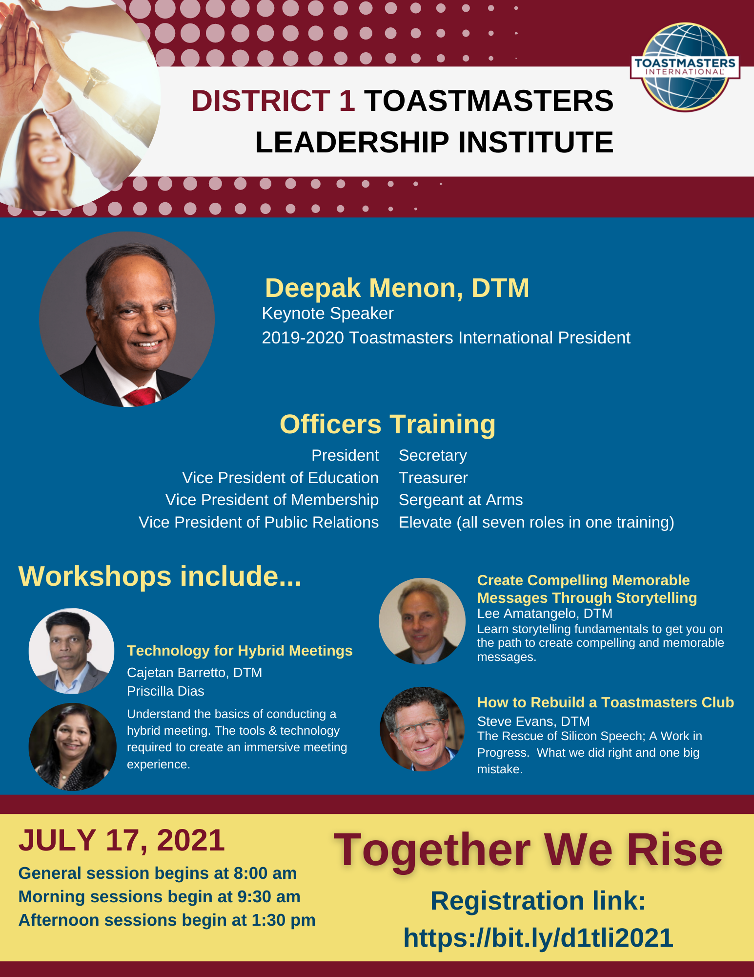 Toastmasters Leadership Institute – District One