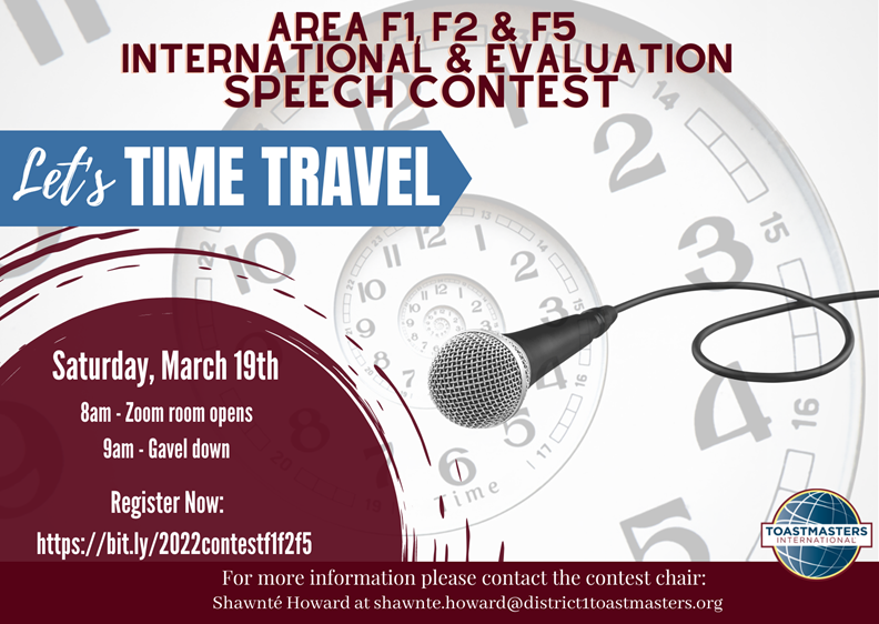 Area F1,F2,F5 Evaluation & International Speech Contest – District One