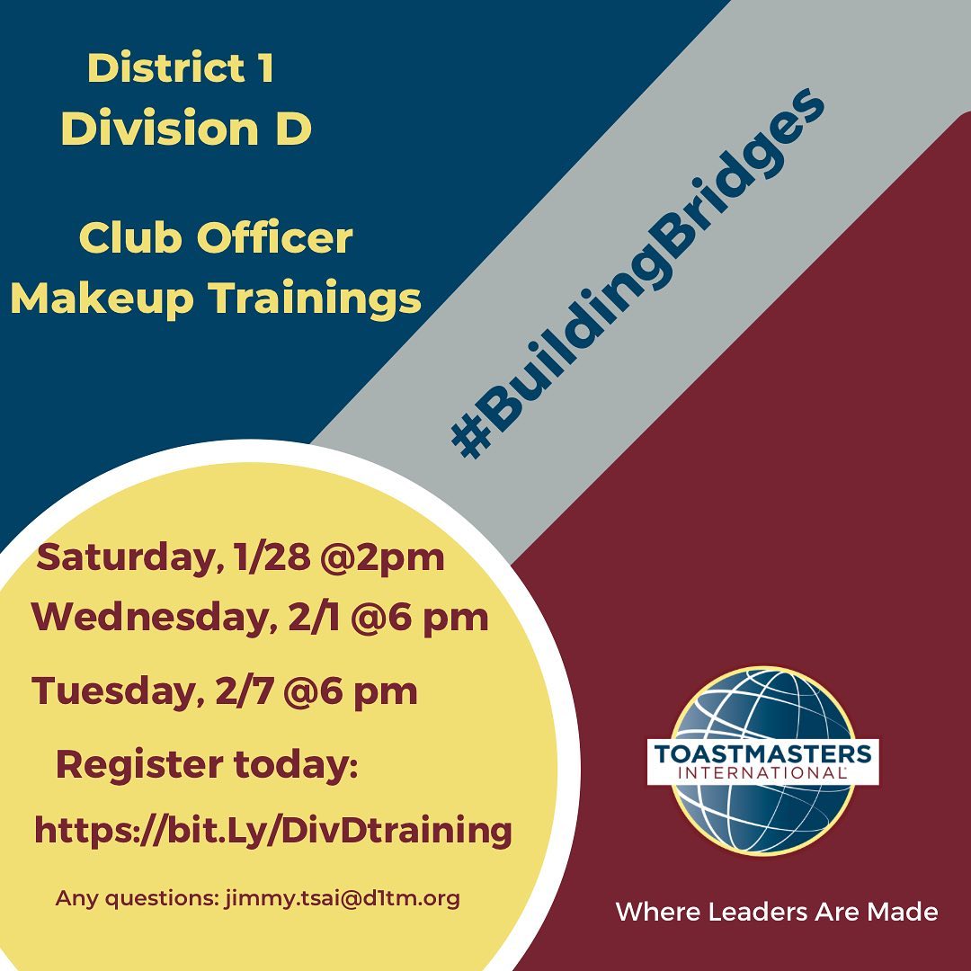 Division D Club Officer Make Up Training District One