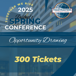 Opportunity Drawing 300 tickets