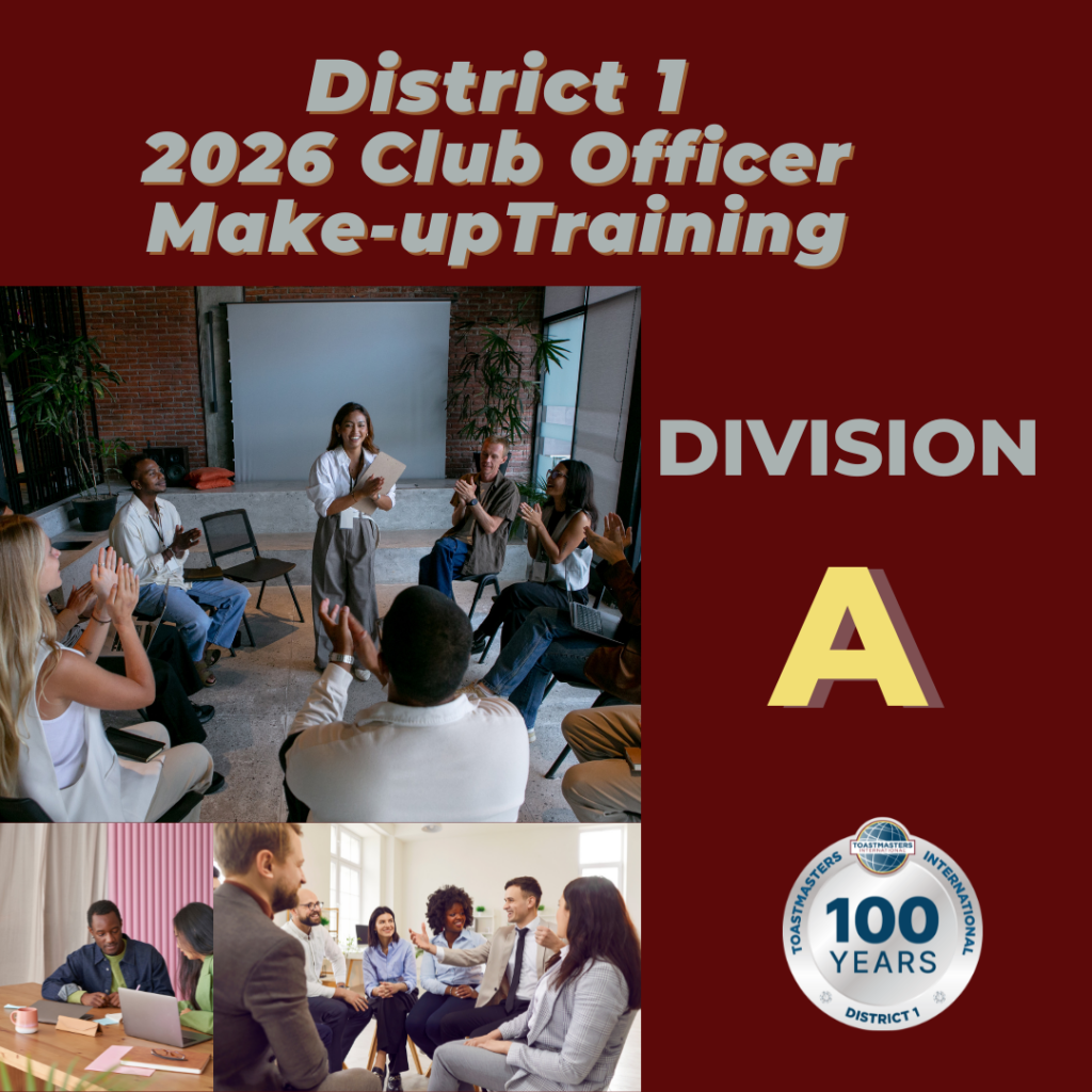 Club Officer Make Up Training – District One